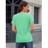 imageMAGCOMSEN Womens TShirts Cotton ShortSleeve Shirts CrewNeck Tees ClassicFit Breathable Casual Summer TopsMint Green