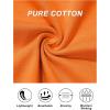 imageMAGCOMSEN Womens TShirts Cotton ShortSleeve Shirts CrewNeck Tees ClassicFit Breathable Casual Summer TopsOrange