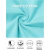 imageMAGCOMSEN Womens TShirts Cotton ShortSleeve Shirts CrewNeck Tees ClassicFit Breathable Casual Summer TopsPale Blue