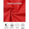 imageMAGCOMSEN Womens TShirts Cotton ShortSleeve Shirts CrewNeck Tees ClassicFit Breathable Casual Summer TopsTomato Red