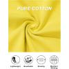 imageMAGCOMSEN Womens TShirts Cotton ShortSleeve Shirts CrewNeck Tees ClassicFit Breathable Casual Summer TopsYellow