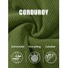 imageMAGCOMSEN Womens Corduroy Jacket Sherpa Fleece Lined Warm Winter Coat Button Down Casual Jacket with PocketsArmy Green