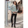imageMAGCOMSEN Womens Corduroy Jacket Sherpa Fleece Lined Warm Winter Coat Button Down Casual Jacket with PocketsLight Grey