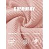 imageMAGCOMSEN Womens Corduroy Jacket Sherpa Fleece Lined Warm Winter Coat Button Down Casual Jacket with PocketsLight Pink