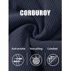 imageMAGCOMSEN Womens Corduroy Jacket Sherpa Fleece Lined Warm Winter Coat Button Down Casual Jacket with PocketsNavy