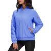 imageMAGCOMSEN Womens Winter Bomber Jacket Casual Basic Zip Up Padded Coats Water Resistant Long Sleeve Outwear with PocketsLight Blue