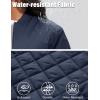 imageMAGCOMSEN Womens Winter Bomber Jacket Casual Basic Zip Up Padded Coats Water Resistant Long Sleeve Outwear with PocketsNavy