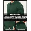 imageMAGCOMSEN Mens Polo Shirt Quick Dry Performance Short Sleeve Tactical Shirts Pique Jersey Golf ShirtDark Greenshort