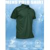 imageMAGCOMSEN Mens Polo Shirt Quick Dry Performance Short Sleeve Tactical Shirts Pique Jersey Golf ShirtDark Greenshort