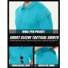imageMAGCOMSEN Mens Polo Shirt Quick Dry Performance Short Sleeve Tactical Shirts Pique Jersey Golf ShirtIce Blueshort