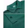 imageMAGCOMSEN Mens Polo Shirt Quick Dry Performance Short Sleeve Tactical Shirts Pique Jersey Golf ShirtJade Greenshort