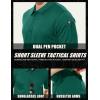 imageMAGCOMSEN Mens Polo Shirt Quick Dry Performance Short Sleeve Tactical Shirts Pique Jersey Golf ShirtJade Greenshort