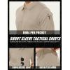 imageMAGCOMSEN Mens Polo Shirt Quick Dry Performance Short Sleeve Tactical Shirts Pique Jersey Golf ShirtKhaki