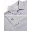 imageMAGCOMSEN Mens Polo Shirt Quick Dry Performance Short Sleeve Tactical Shirts Pique Jersey Golf ShirtLight Grey