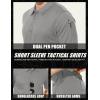 imageMAGCOMSEN Mens Polo Shirt Quick Dry Performance Short Sleeve Tactical Shirts Pique Jersey Golf ShirtLight Grey