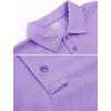 imageMAGCOMSEN Mens Polo Shirt Quick Dry Performance Short Sleeve Tactical Shirts Pique Jersey Golf ShirtLight Purpleshort
