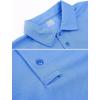 imageMAGCOMSEN Mens Polo Shirt Quick Dry Performance Short Sleeve Tactical Shirts Pique Jersey Golf ShirtLightblueshort