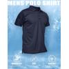imageMAGCOMSEN Mens Polo Shirt Quick Dry Performance Short Sleeve Tactical Shirts Pique Jersey Golf ShirtNavy