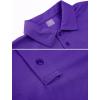 imageMAGCOMSEN Mens Polo Shirt Quick Dry Performance Short Sleeve Tactical Shirts Pique Jersey Golf ShirtPurpleshort