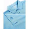 imageMAGCOMSEN Mens Polo Shirt Quick Dry Performance Short Sleeve Tactical Shirts Pique Jersey Golf ShirtSky Blue