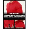 imageMAGCOMSEN Mens Polo Shirt Quick Dry Performance Short Sleeve Tactical Shirts Pique Jersey Golf ShirtTomato Redshort