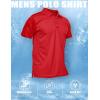 imageMAGCOMSEN Mens Polo Shirt Quick Dry Performance Short Sleeve Tactical Shirts Pique Jersey Golf ShirtTomato Redshort