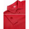 imageMAGCOMSEN Mens Polo Shirt Quick Dry Performance Short Sleeve Tactical Shirts Pique Jersey Golf ShirtTomato Redshort