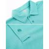 imageMAGCOMSEN Mens Polo Shirt Quick Dry Performance Short Sleeve Tactical Shirts Pique Jersey Golf ShirtWater Blueshort