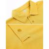 imageMAGCOMSEN Mens Polo Shirt Quick Dry Performance Short Sleeve Tactical Shirts Pique Jersey Golf ShirtYellowshort