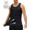 imageMAGCOMSEN Mens UPF 50 Tank Top Quick Dry Summer Workout Muscle Sleeveless Shirts for Swim Beach BodybuildingBlack