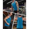imageMAGCOMSEN Mens UPF 50 Tank Top Quick Dry Summer Workout Muscle Sleeveless Shirts for Swim Beach BodybuildingBlue Green
