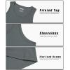 imageMAGCOMSEN Mens UPF 50 Tank Top Quick Dry Summer Workout Muscle Sleeveless Shirts for Swim Beach BodybuildingDark Grey