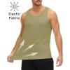 imageMAGCOMSEN Mens UPF 50 Tank Top Quick Dry Summer Workout Muscle Sleeveless Shirts for Swim Beach BodybuildingDull Cyan