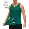 imageMAGCOMSEN Mens UPF 50 Tank Top Quick Dry Summer Workout Muscle Sleeveless Shirts for Swim Beach BodybuildingEmerald Green