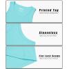 imageMAGCOMSEN Mens UPF 50 Tank Top Quick Dry Summer Workout Muscle Sleeveless Shirts for Swim Beach BodybuildingLake Blue