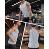 imageMAGCOMSEN Mens UPF 50 Tank Top Quick Dry Summer Workout Muscle Sleeveless Shirts for Swim Beach BodybuildingLight Grey