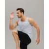 imageMAGCOMSEN Mens UPF 50 Tank Top Quick Dry Summer Workout Muscle Sleeveless Shirts for Swim Beach BodybuildingLight Grey