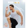 imageMAGCOMSEN Mens UPF 50 Tank Top Quick Dry Summer Workout Muscle Sleeveless Shirts for Swim Beach BodybuildingLight Grey
