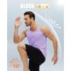 imageMAGCOMSEN Mens UPF 50 Tank Top Quick Dry Summer Workout Muscle Sleeveless Shirts for Swim Beach BodybuildingLight Purple