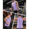 imageMAGCOMSEN Mens UPF 50 Tank Top Quick Dry Summer Workout Muscle Sleeveless Shirts for Swim Beach BodybuildingLight Purple