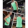 imageMAGCOMSEN Mens UPF 50 Tank Top Quick Dry Summer Workout Muscle Sleeveless Shirts for Swim Beach BodybuildingMint Green