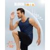 imageMAGCOMSEN Mens UPF 50 Tank Top Quick Dry Summer Workout Muscle Sleeveless Shirts for Swim Beach BodybuildingNavy