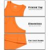 imageMAGCOMSEN Mens UPF 50 Tank Top Quick Dry Summer Workout Muscle Sleeveless Shirts for Swim Beach BodybuildingOrange