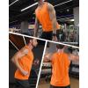 imageMAGCOMSEN Mens UPF 50 Tank Top Quick Dry Summer Workout Muscle Sleeveless Shirts for Swim Beach BodybuildingOrange
