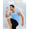 imageMAGCOMSEN Mens UPF 50 Tank Top Quick Dry Summer Workout Muscle Sleeveless Shirts for Swim Beach BodybuildingWaterfall Blue