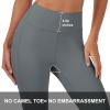 imageMAGCOMSEN Womens High Waisted Workout Leggings with Pockets Tummy Control 78 Yoga Pants Stretch Gym Athletic LeggingsDark Gray