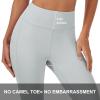 imageMAGCOMSEN Womens High Waisted Workout Leggings with Pockets Tummy Control 78 Yoga Pants Stretch Gym Athletic LeggingsLight Gray