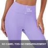imageMAGCOMSEN Womens High Waisted Workout Leggings with Pockets Tummy Control 78 Yoga Pants Stretch Gym Athletic LeggingsLight Purple