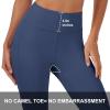 imageMAGCOMSEN Womens High Waisted Workout Leggings with Pockets Tummy Control 78 Yoga Pants Stretch Gym Athletic LeggingsNavy Blue