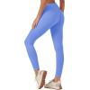 imageMAGCOMSEN Womens V Leggings with 3 Pockets Tummy Control Yoga Pants Hight Waisted Gym Workout Leggings for Spring AutumnAazure